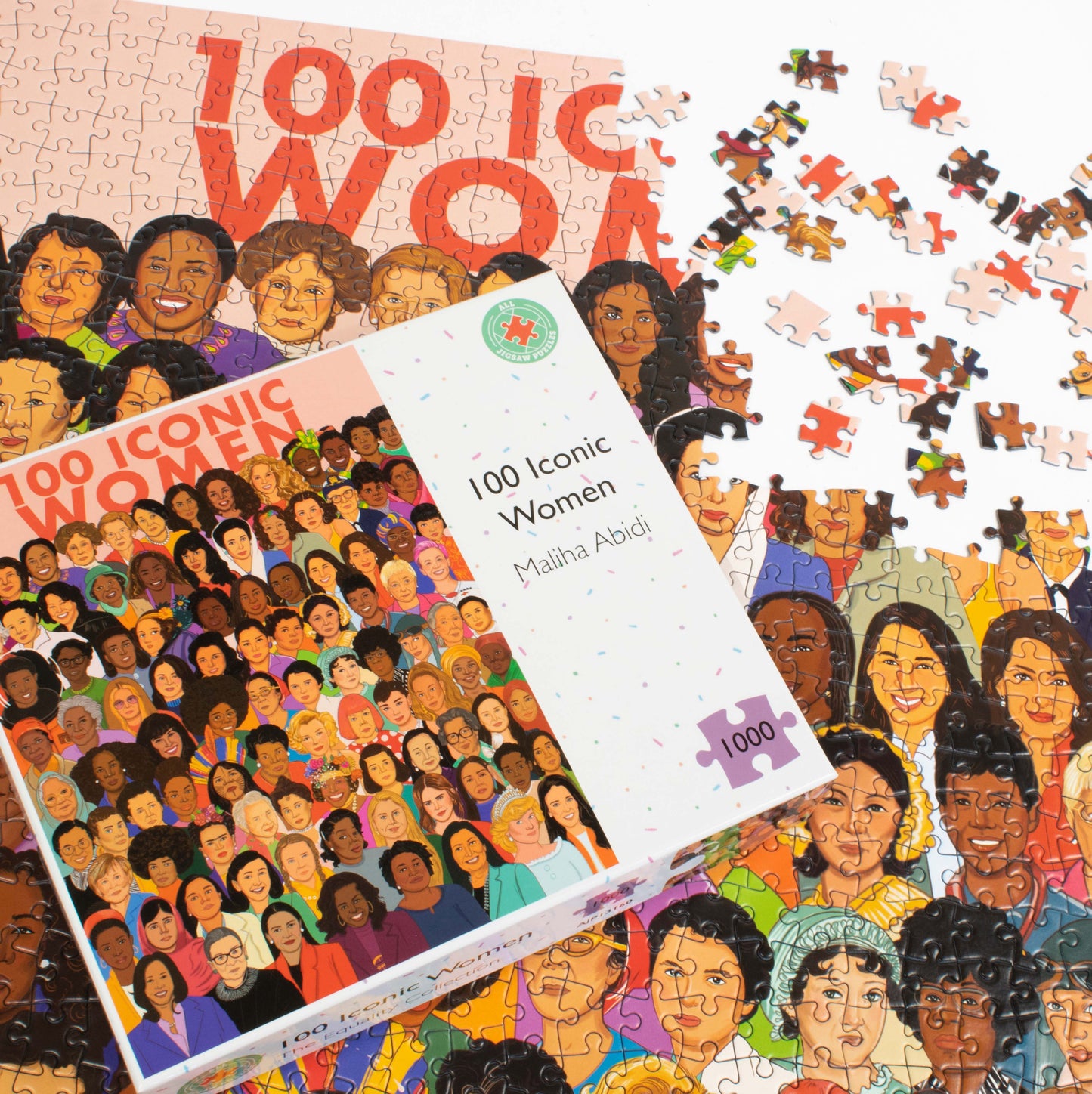 100 Iconic Women 1000 Piece Jigsaw Puzzle