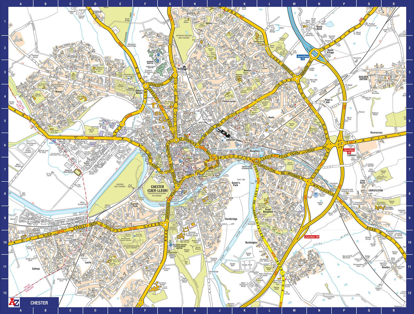 A to Z Map of Chester 1000 Piece Jigsaw