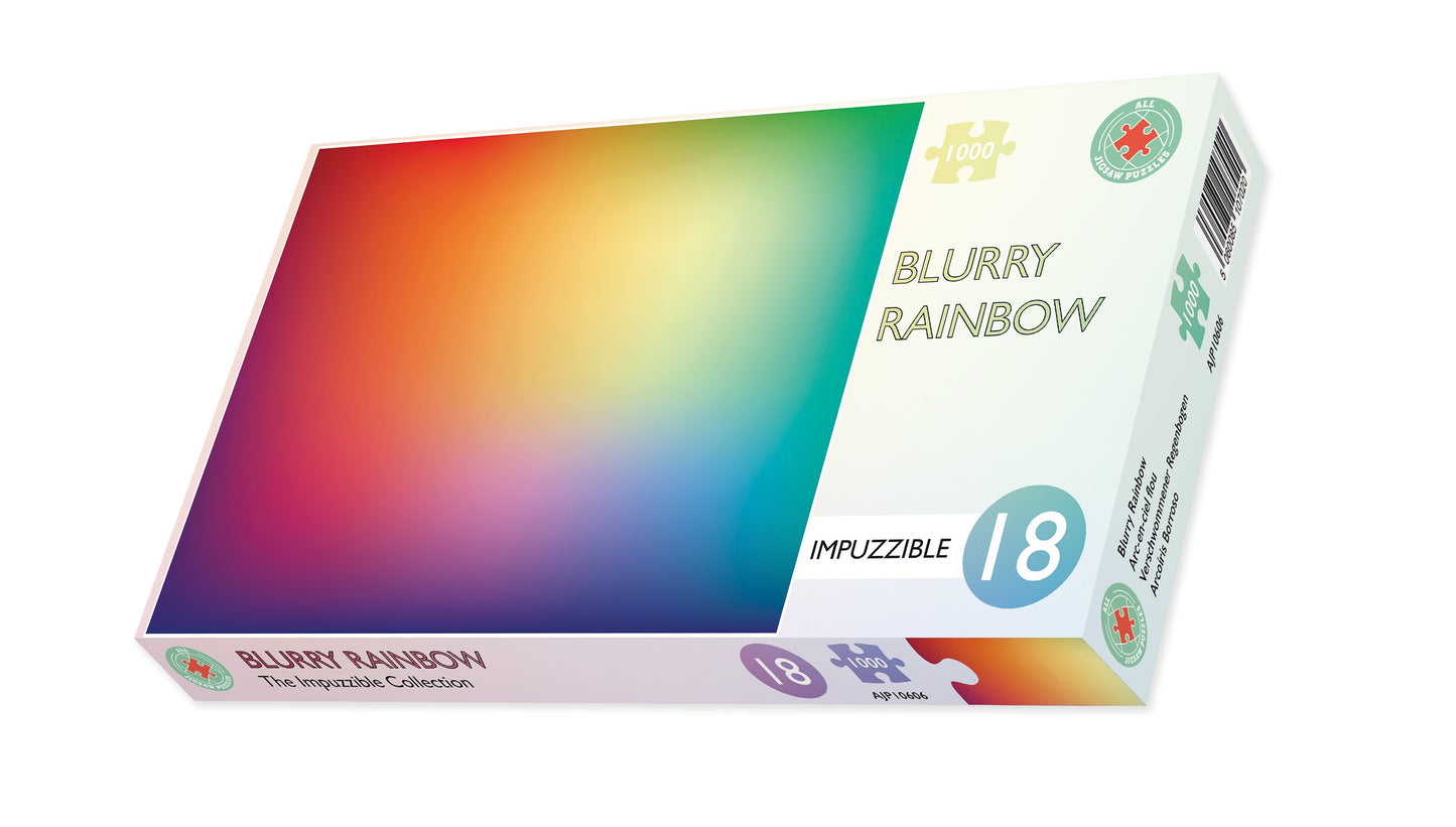 Blurry Rainbow - Impuzzible No.21 - 1000 Piece Jigsaw Puzzle