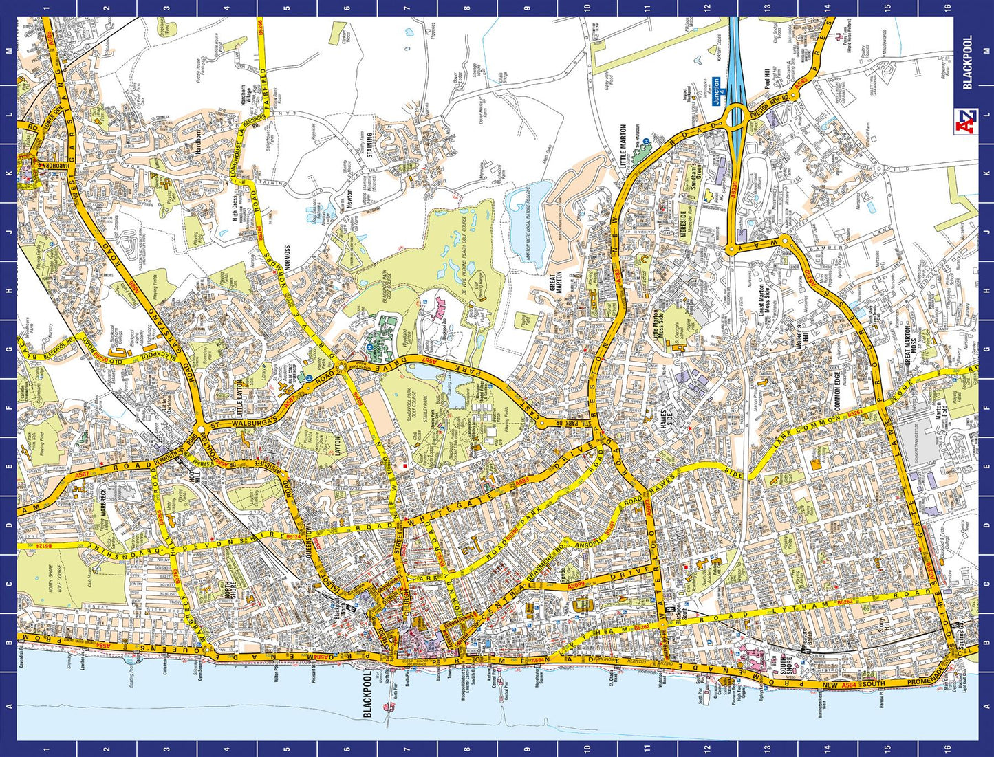 A to Z Map of Blackpool 1000 Piece Jigsaw