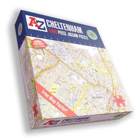 A-Z Map of  Cheltenham 1000 Piece Jigsaw