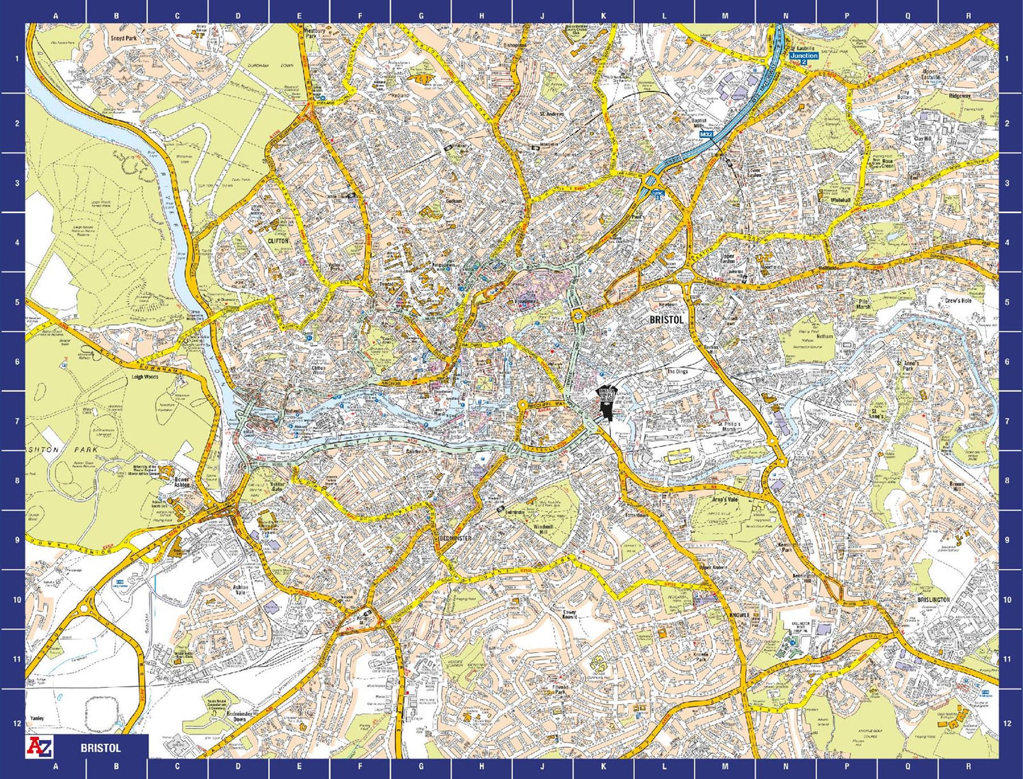 A-Z Map of Bristol 1000 Piece Jigsaw