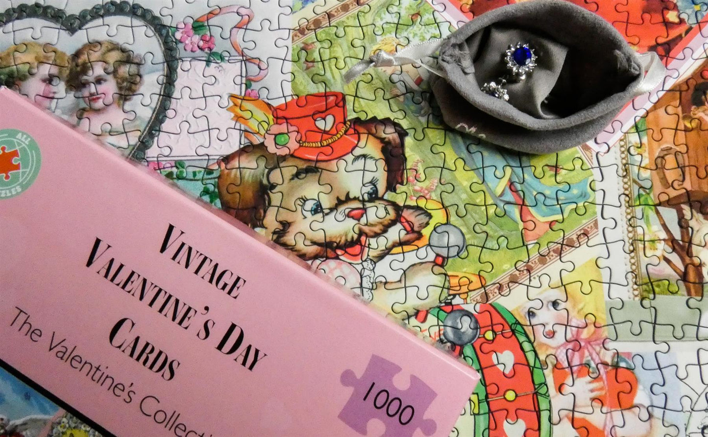 Vintage Valentine's Cards 1000 Piece Jigsaw Puzzle