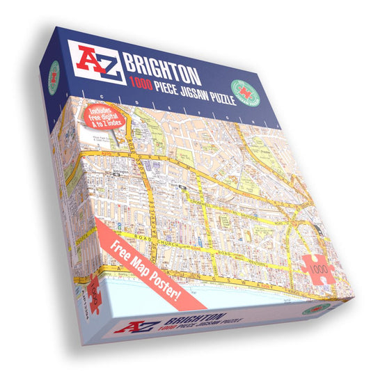A-Z Map of  Brighton 1000 Piece Jigsaw