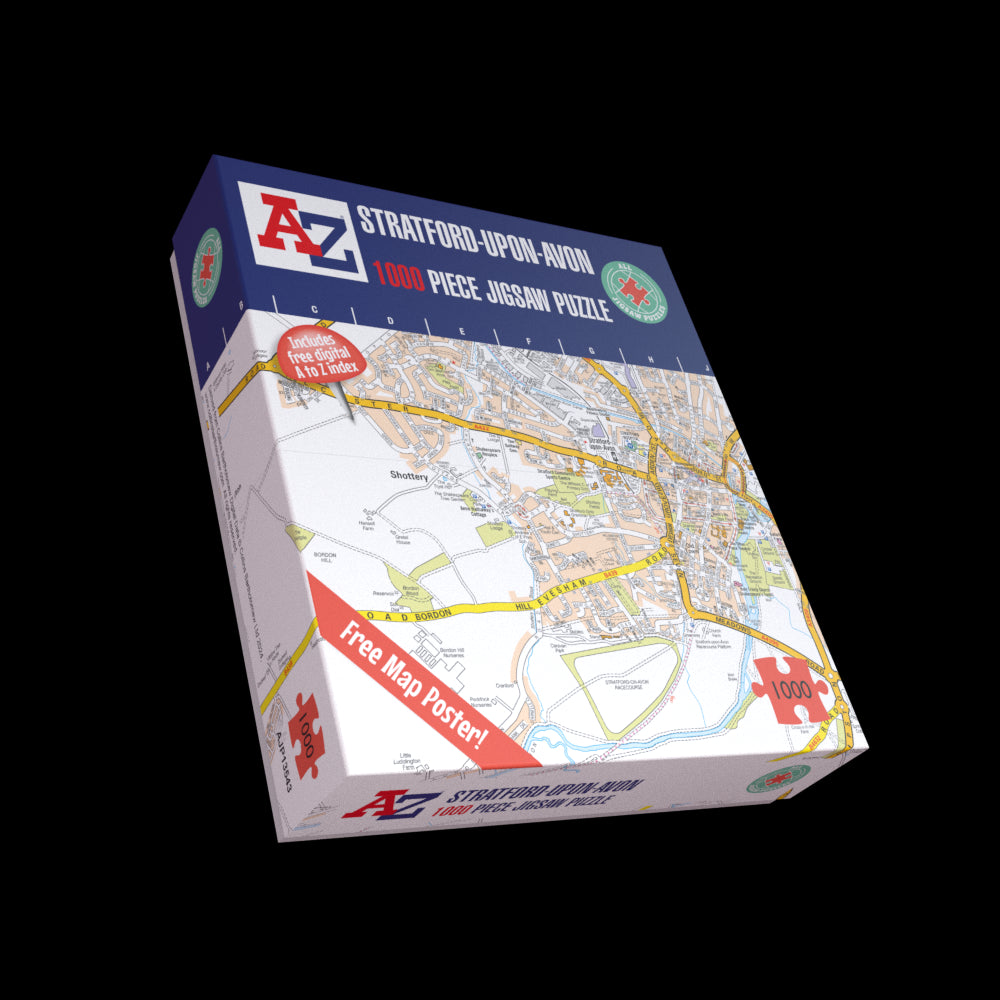 A-Z Map of Stratford-upon-Avon 1000 Piece Jigsaw