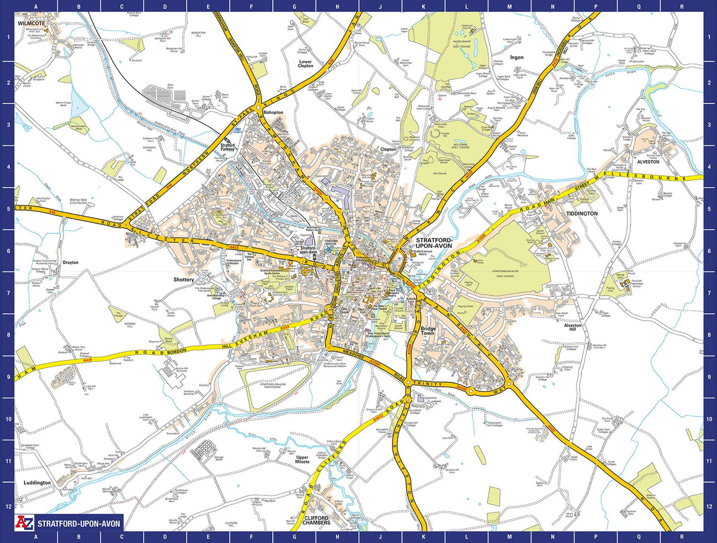 A-Z Map of Stratford-upon-Avon 1000 Piece Jigsaw