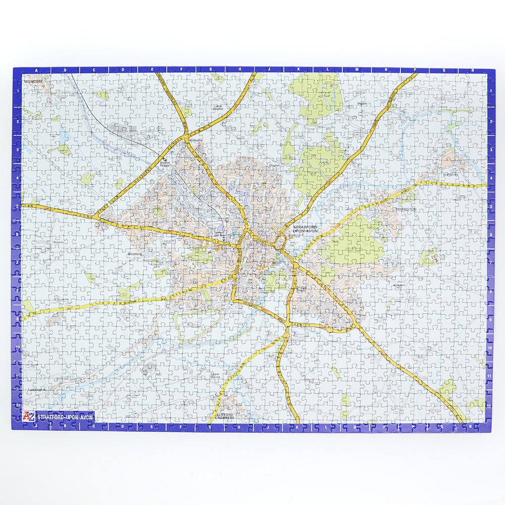 A-Z Map of Stratford-upon-Avon 1000 Piece Jigsaw