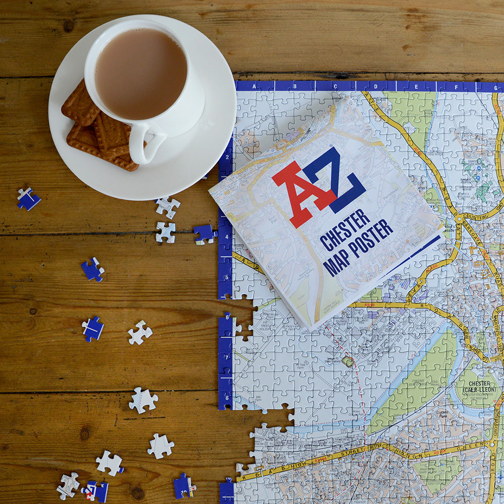 A to Z Map of Chester 1000 Piece Jigsaw