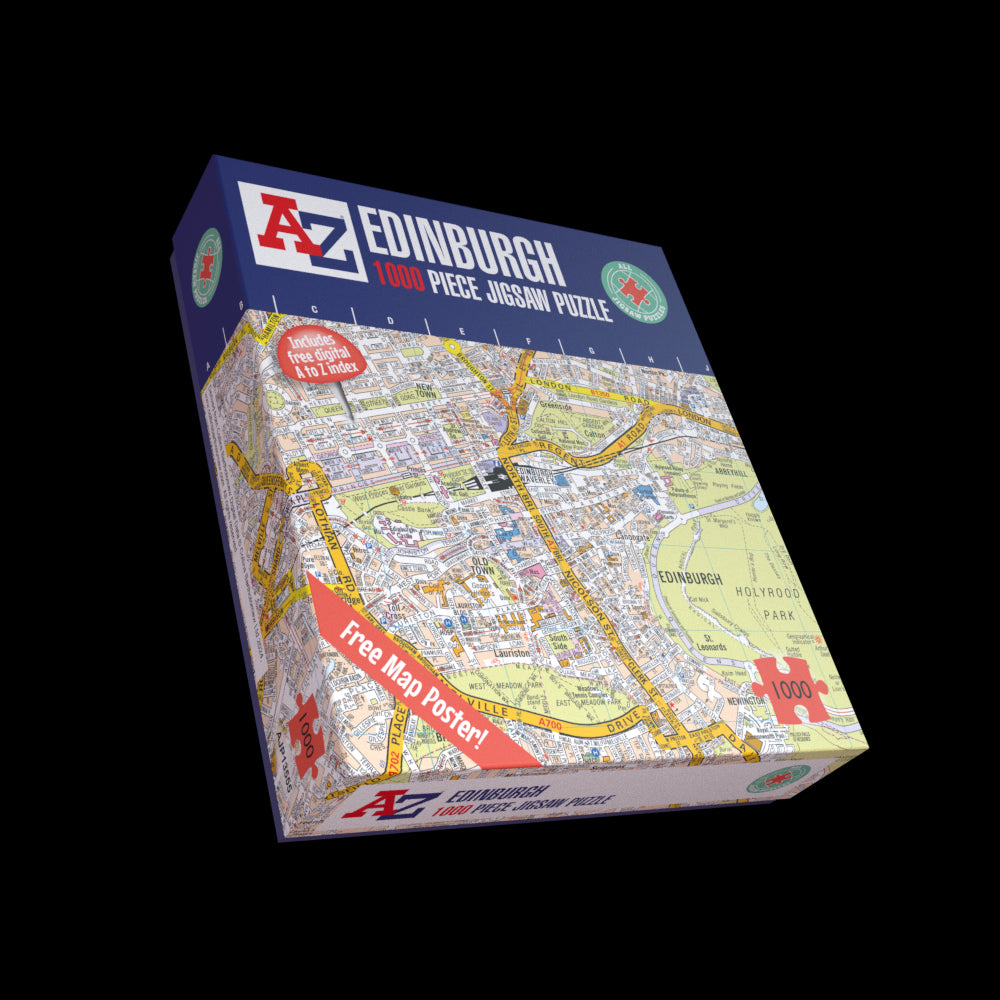 A to Z Map of Edinburgh 1000 Piece Jigsaw