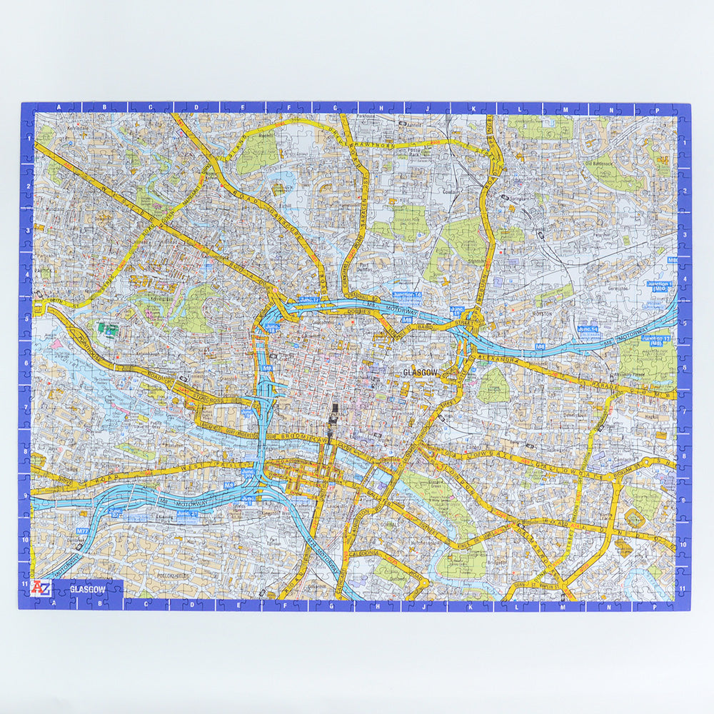 A to Z Map of Glasgow 1000 Piece Jigsaw