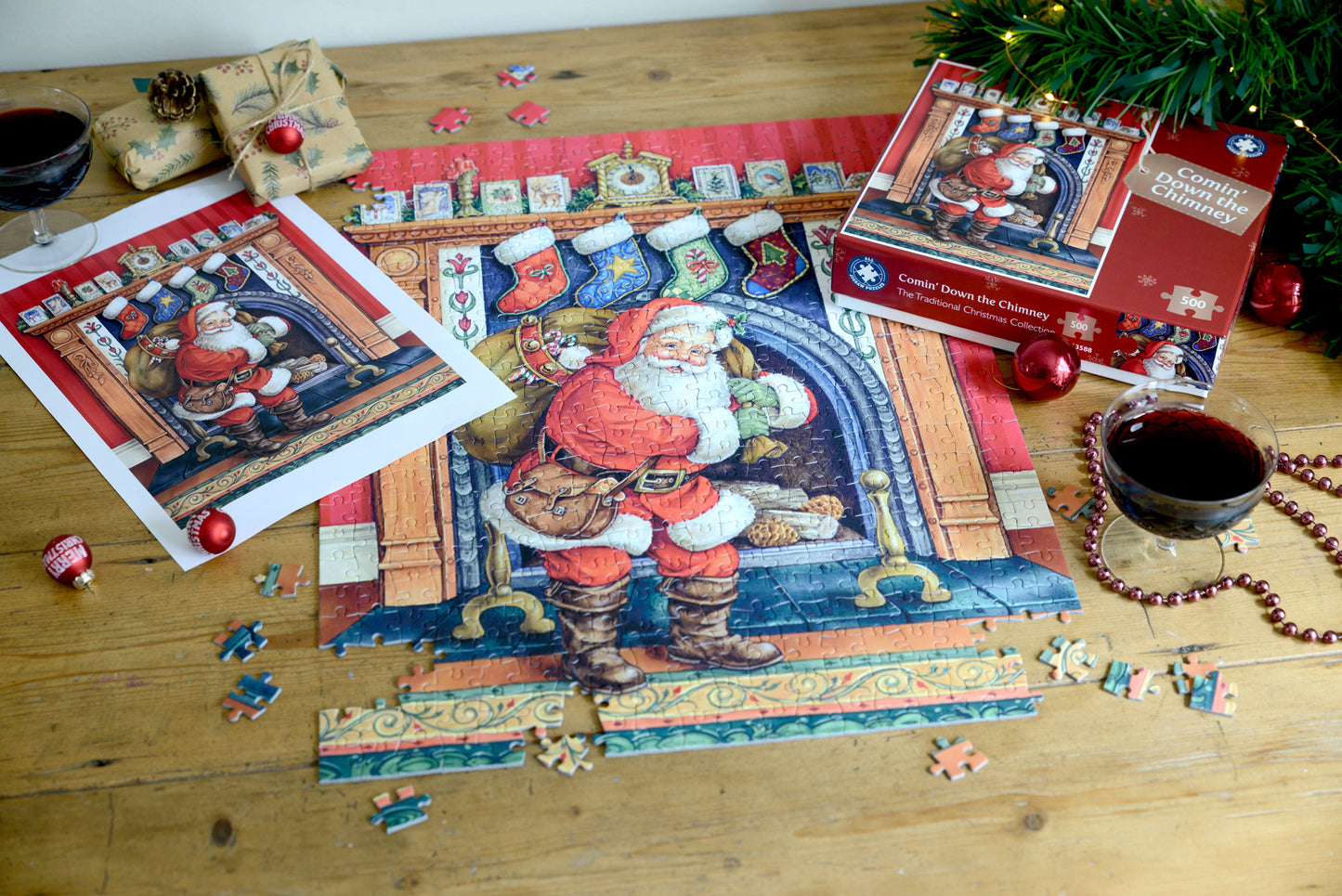 Comin' Down the Chimney 500 piece jigsaw puzzle