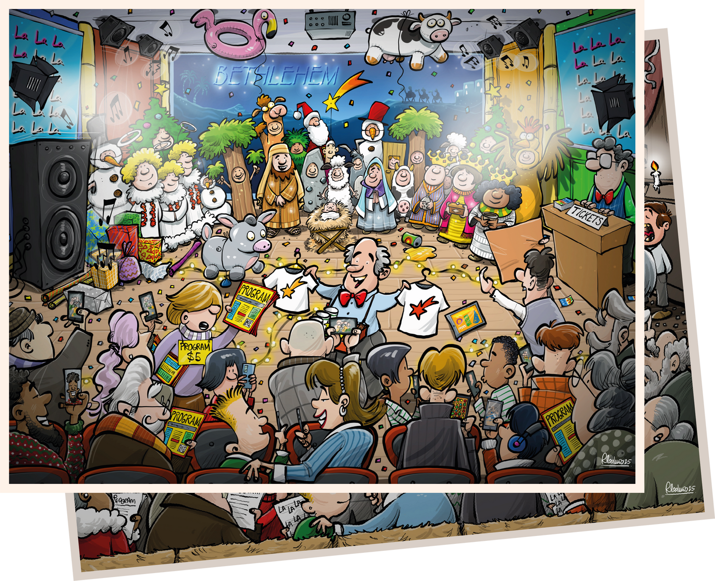 PRE-ORDER Djigsaw Vu at the Nativity 2 x 1000 Piece Jigsaw