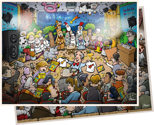 Djigsaw Vu  at the Nativity 2 x 1000 Piece Jigsaw