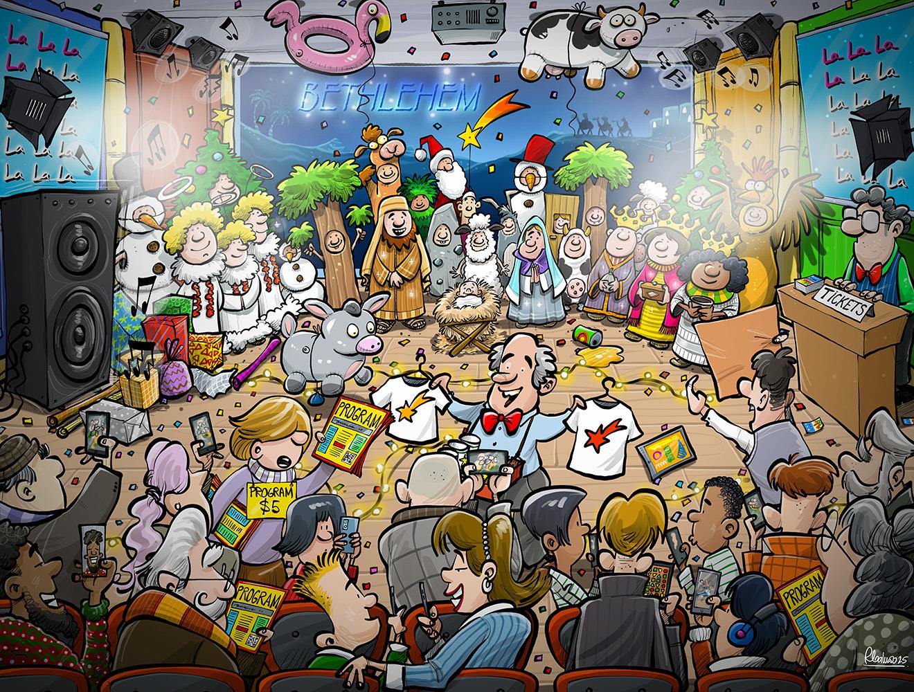 PRE-ORDER Djigsaw Vu at the Nativity 2 x 1000 Piece Jigsaw