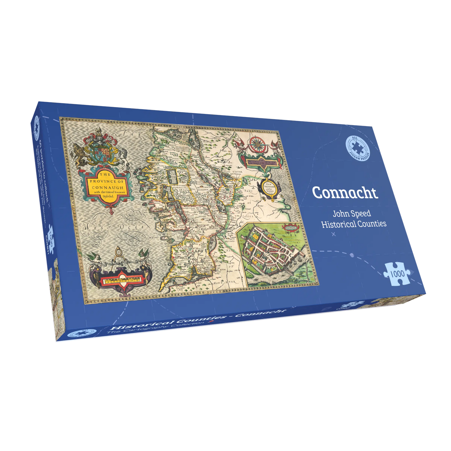 Connaugh Historical Ireland Map 1000 Piece Jigsaw Puzzle (1610)