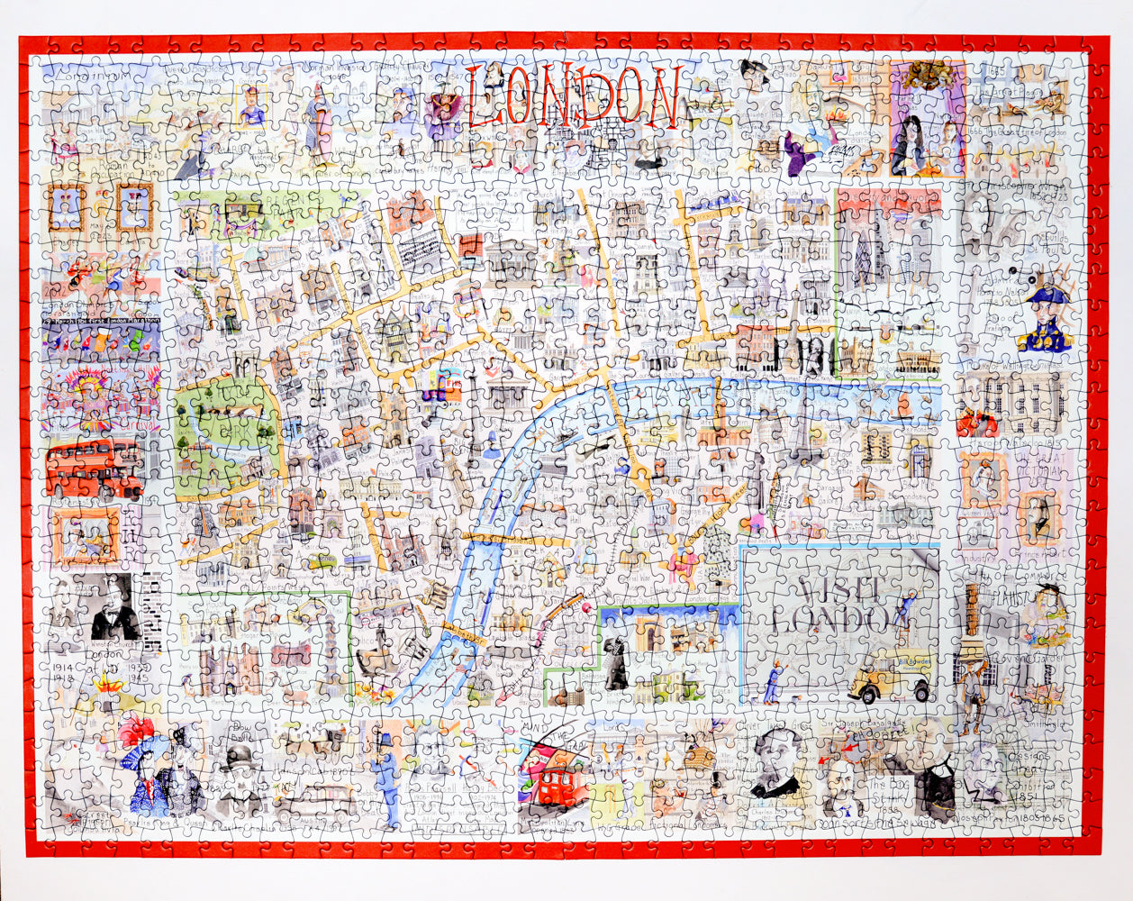 Map of London Tim Bulmer 1000 Piece Jigsaw Puzzle Trade Jigsaws All Jigsaw Puzzles