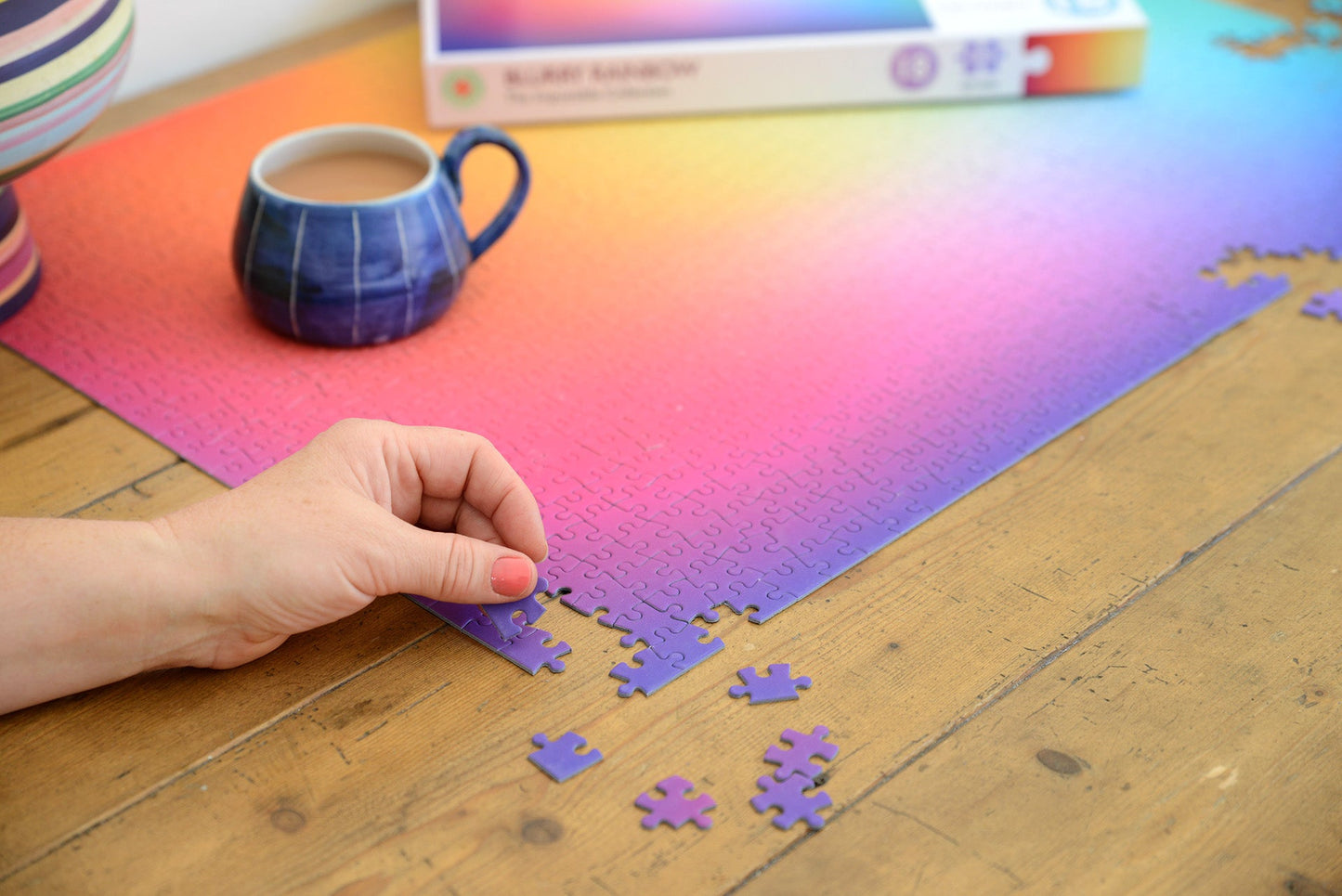 Blurry Rainbow - Impuzzible No.21 - 1000 Piece Jigsaw Puzzle