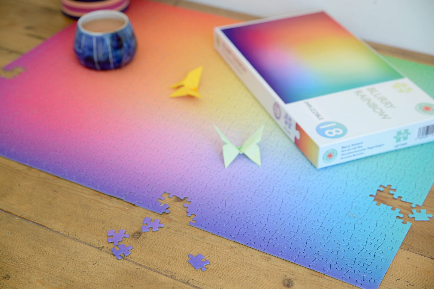 Blurry Rainbow - Impuzzible No.21 - 1000 Piece Jigsaw Puzzle