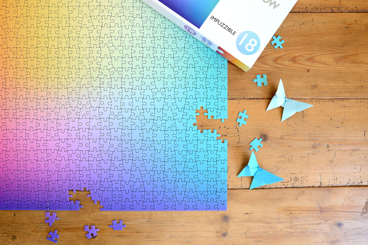 Blurry Rainbow - Impuzzible No.21 - 1000 Piece Jigsaw Puzzle