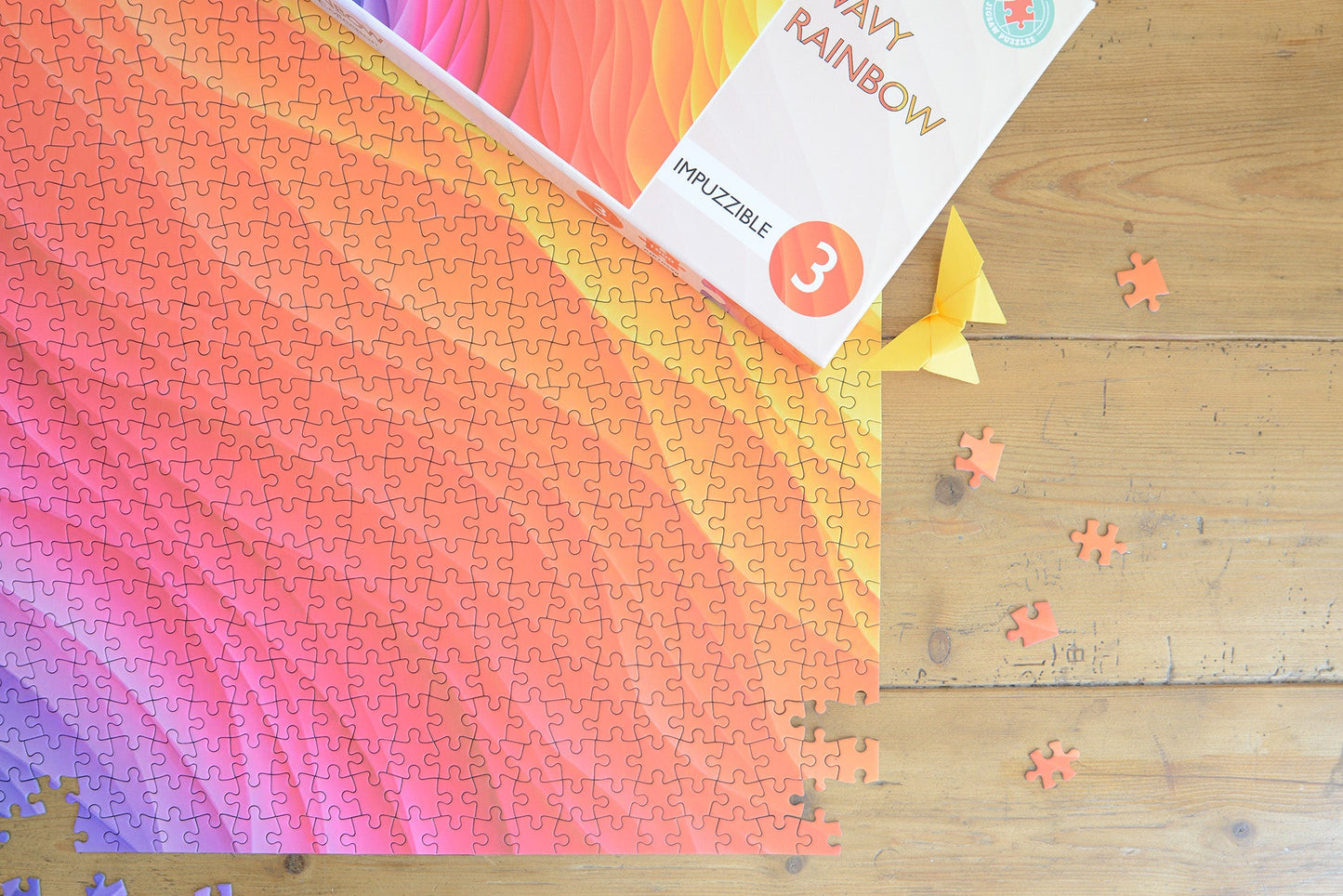 Wavy Rainbow - Impuzzible No.3 - 1000 Pieces Jigsaw Puzzle