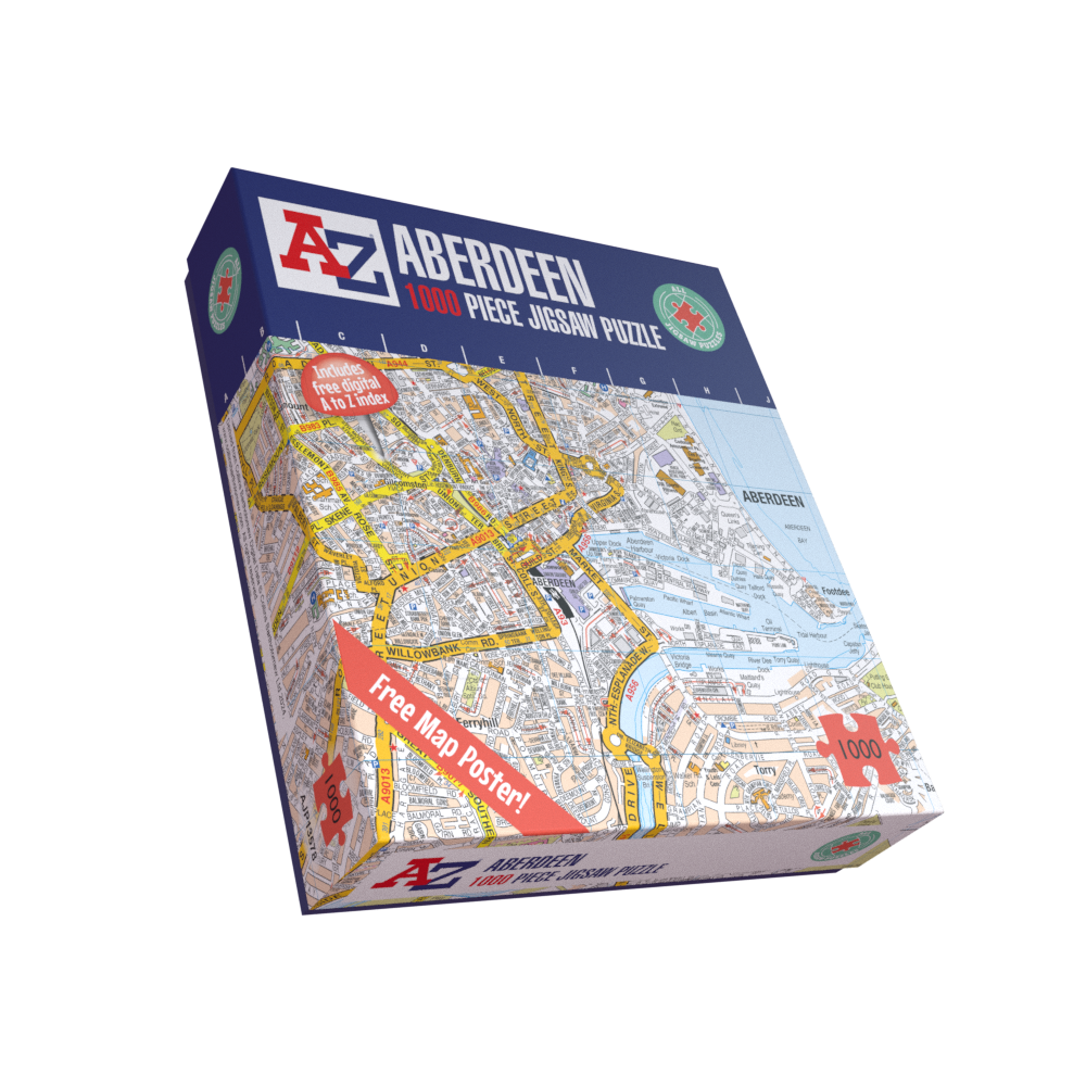 A-Z Map of Aberdeen 1000 Piece Jigsaw