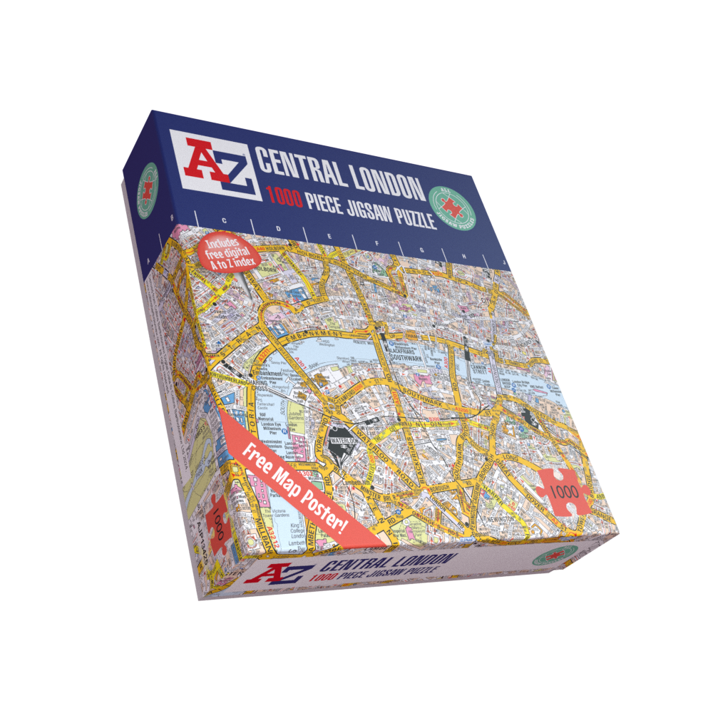 A to Z Map of London 1000 Piece Jigsaw