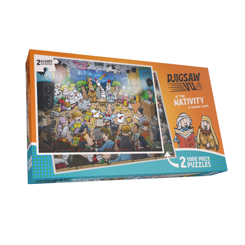 PRE-ORDER Djigsaw Vu at the Nativity 2 x 1000 Piece Jigsaw