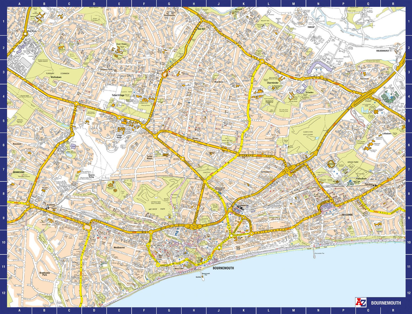 A-Z Map of Bournemouth 1000 Piece Jigsaw