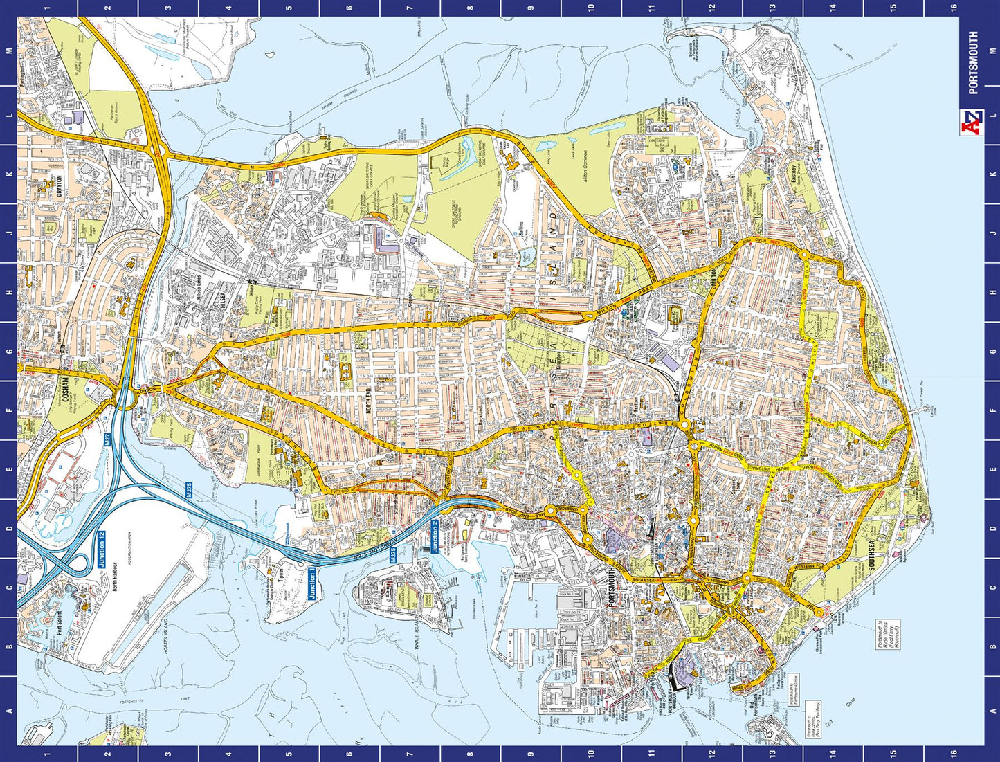 A to Z Map of Portsmouth 1000 Piece Jigsaw