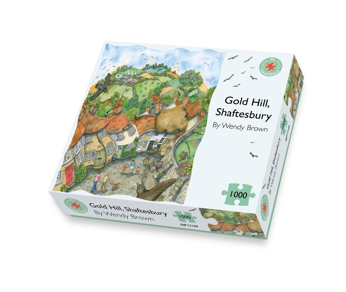 Gold Hill Shaftesbury 1000 or 500 Piece Jigsaw Puzzle