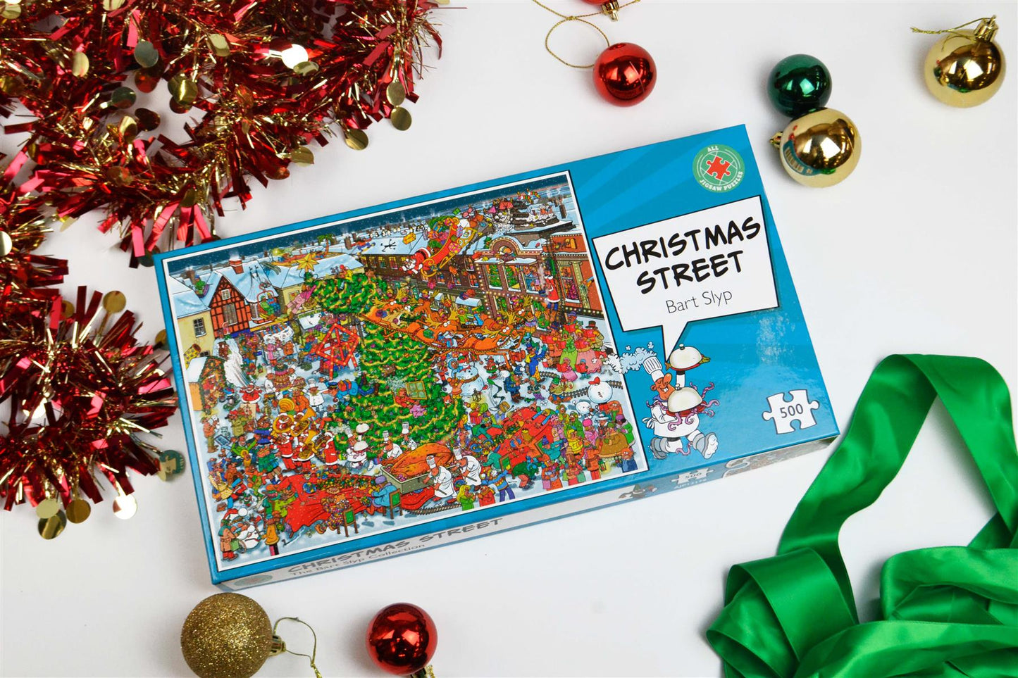 Bart Slyp Christmas Street 500 or 1000 Piece Jigsaw Puzzle