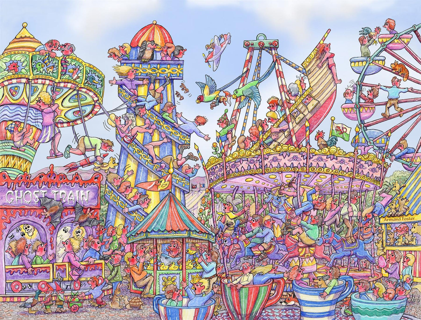 Fairground Fiasco 1000 Piece Jigsaw Puzzle