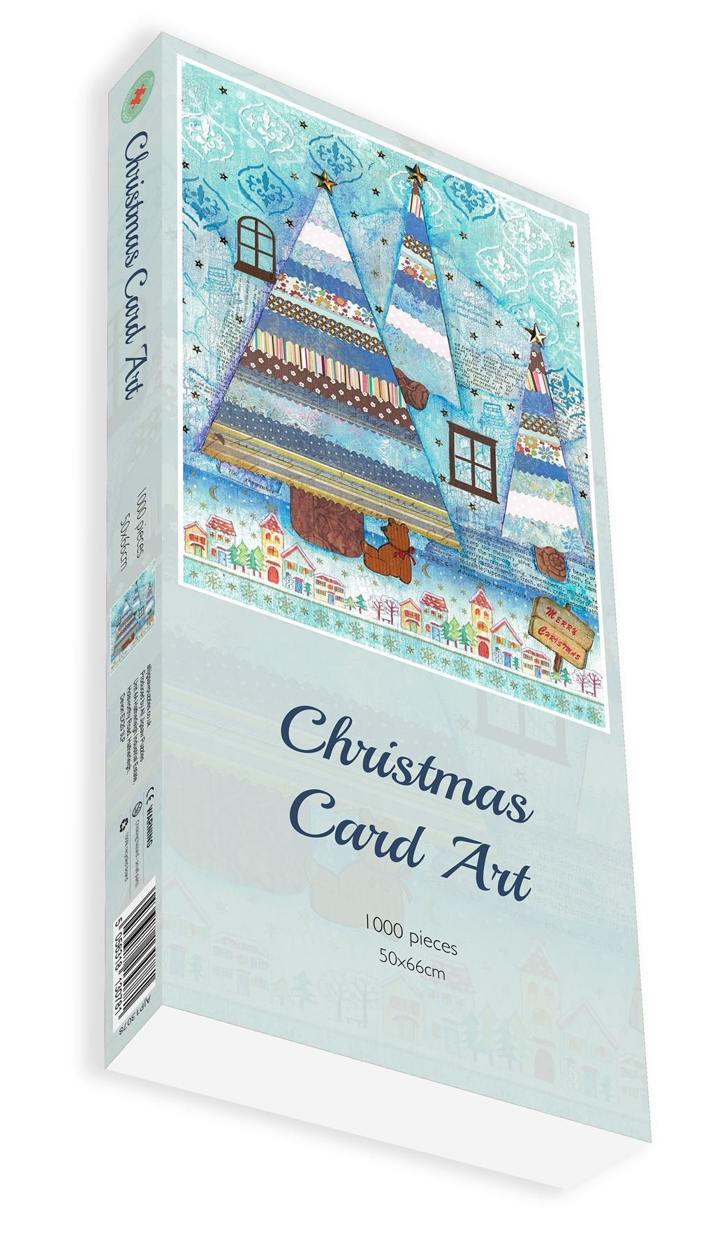 Christmas Card Art 1000 Piece Jigsaw Puzzle box