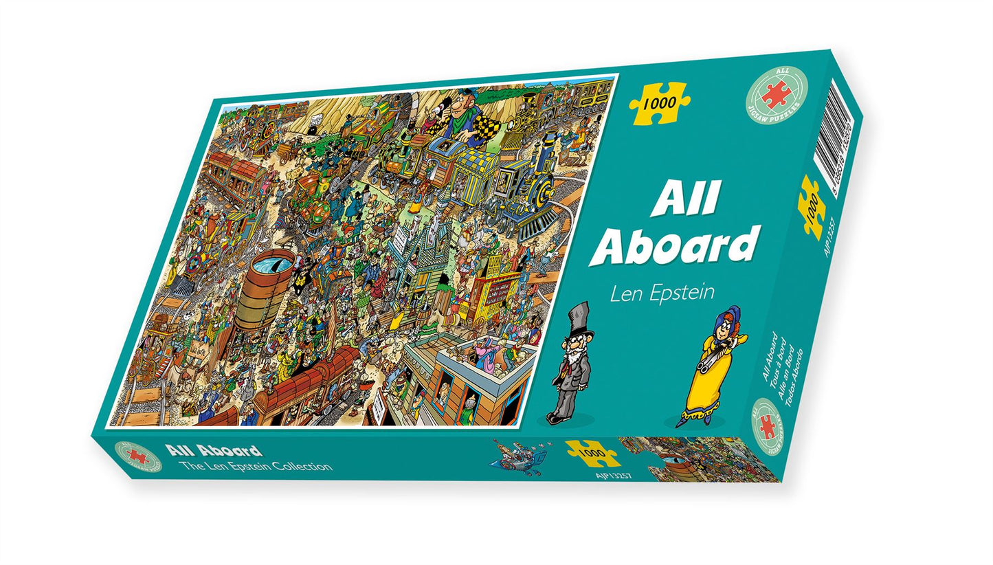 All Aboard - Len Epstein 1000 Piece Jigsaw Puzzle