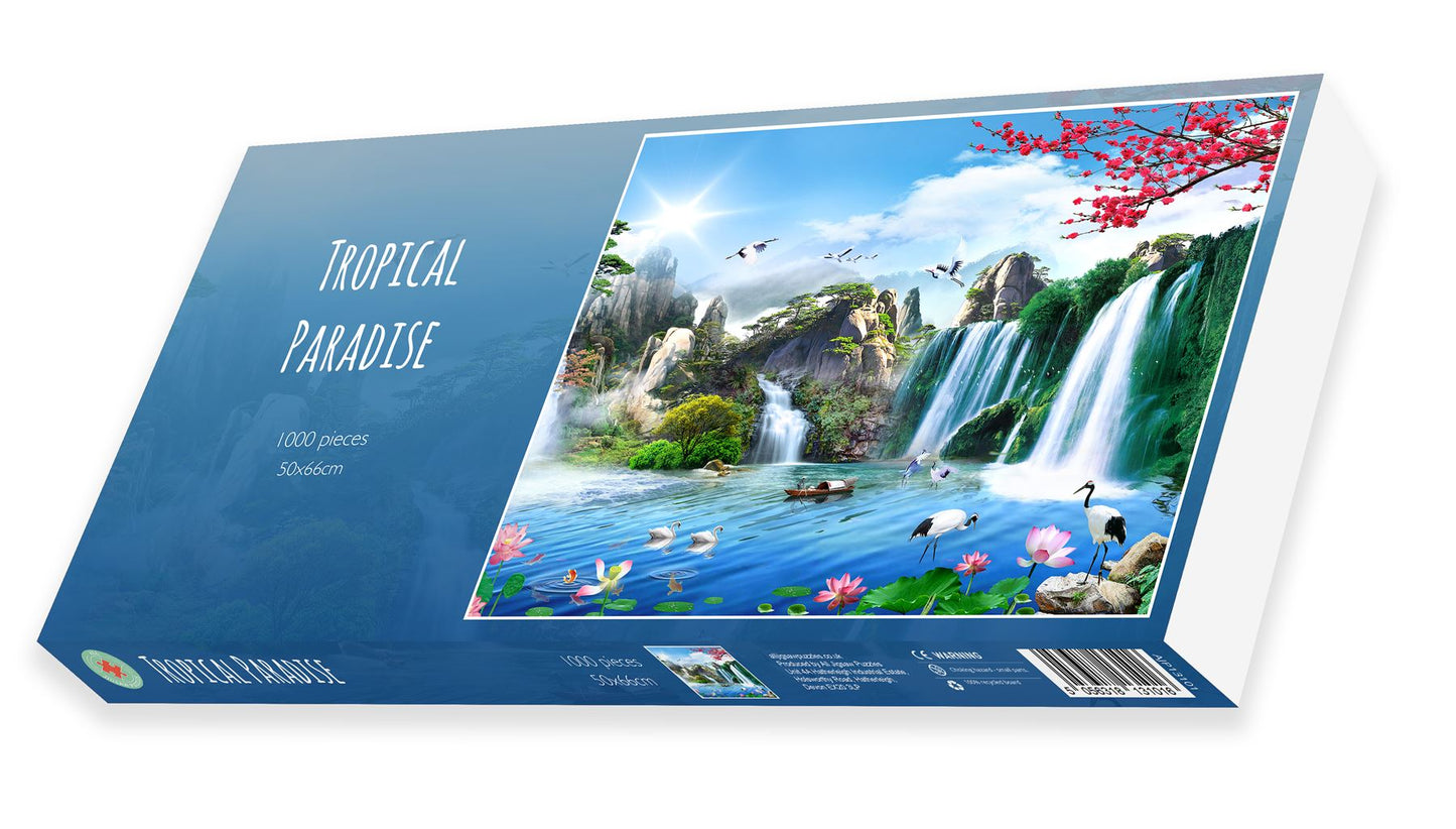 Tropical Paradise 1000 Piece Jigsaw Puzzle box