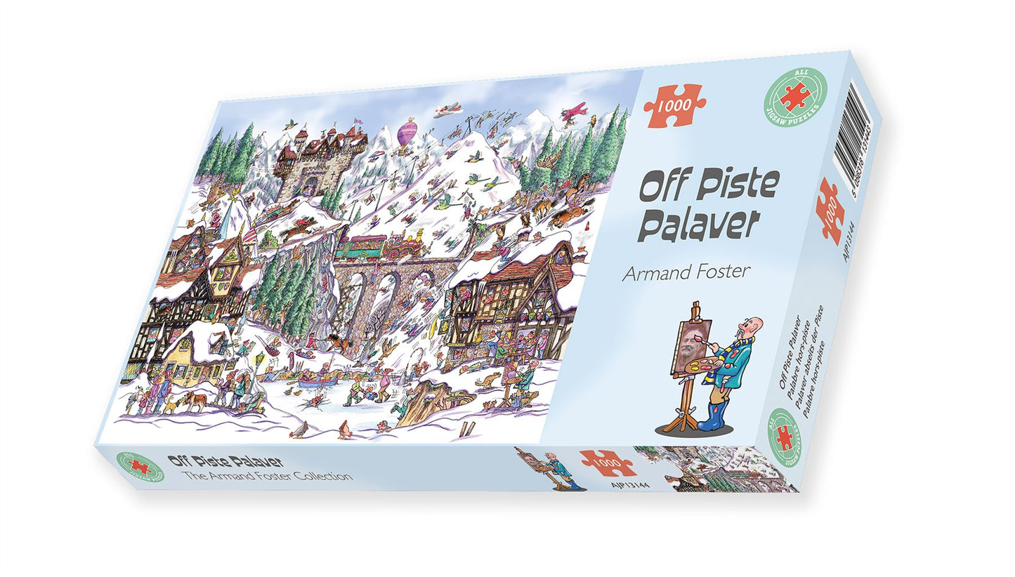 Off Piste Palaver 1000 Piece Jigsaw Puzzle box