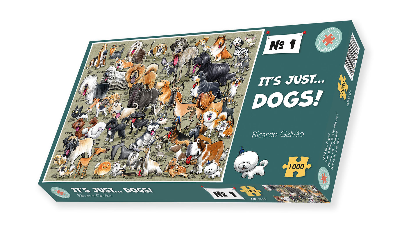 It's Just...Dogs! 1000 Piece Jigsaw Puzzle box