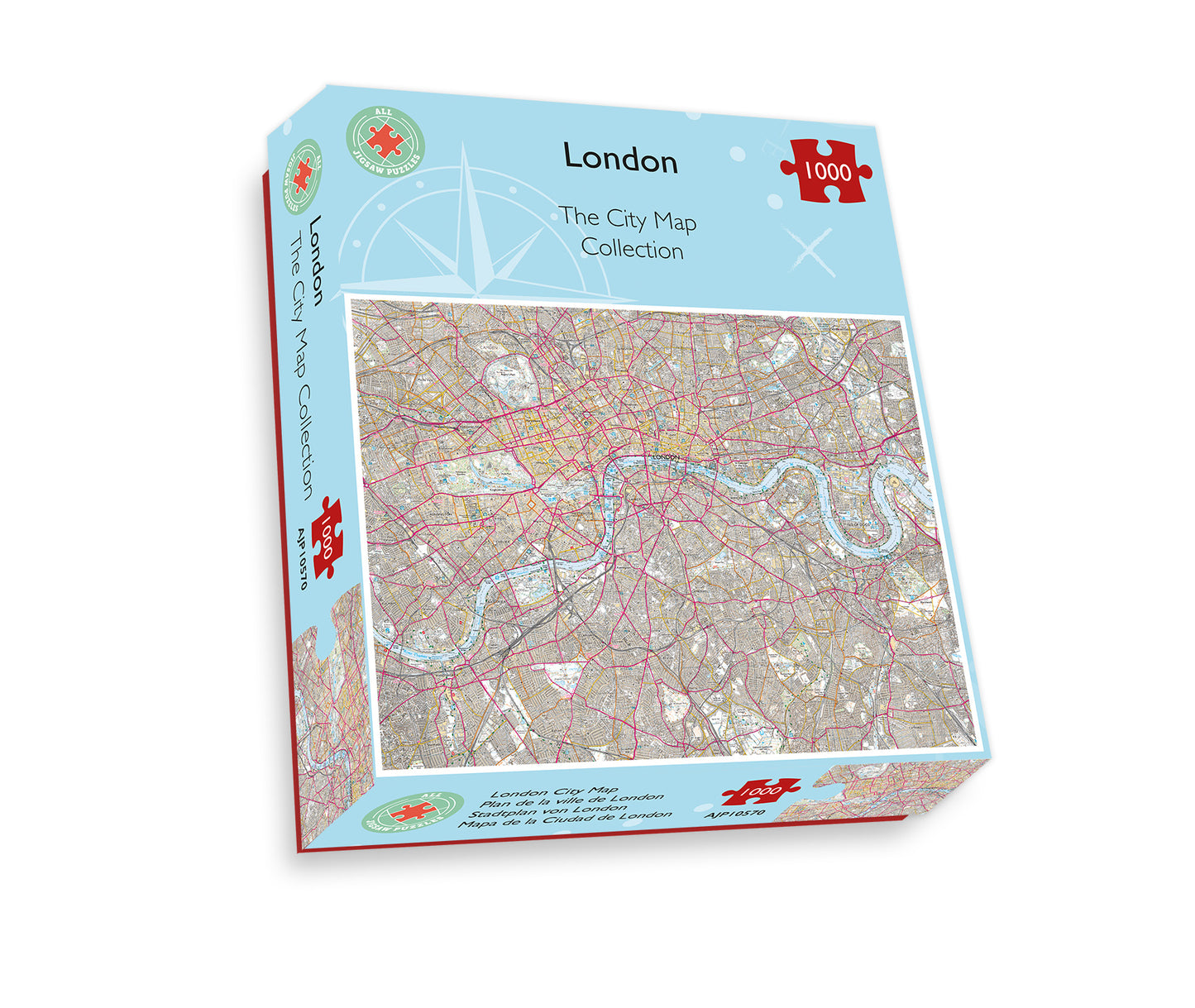 London City Map 1000 Piece Jigsaw Puzzle box