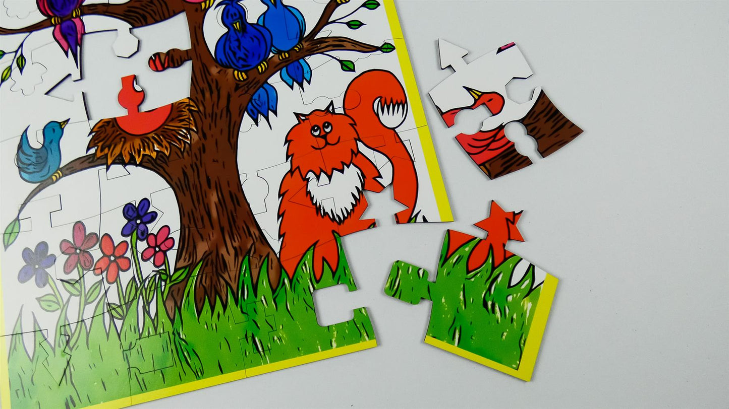 Kit-the-Ginger-Cat-Puzzle_in_pieces