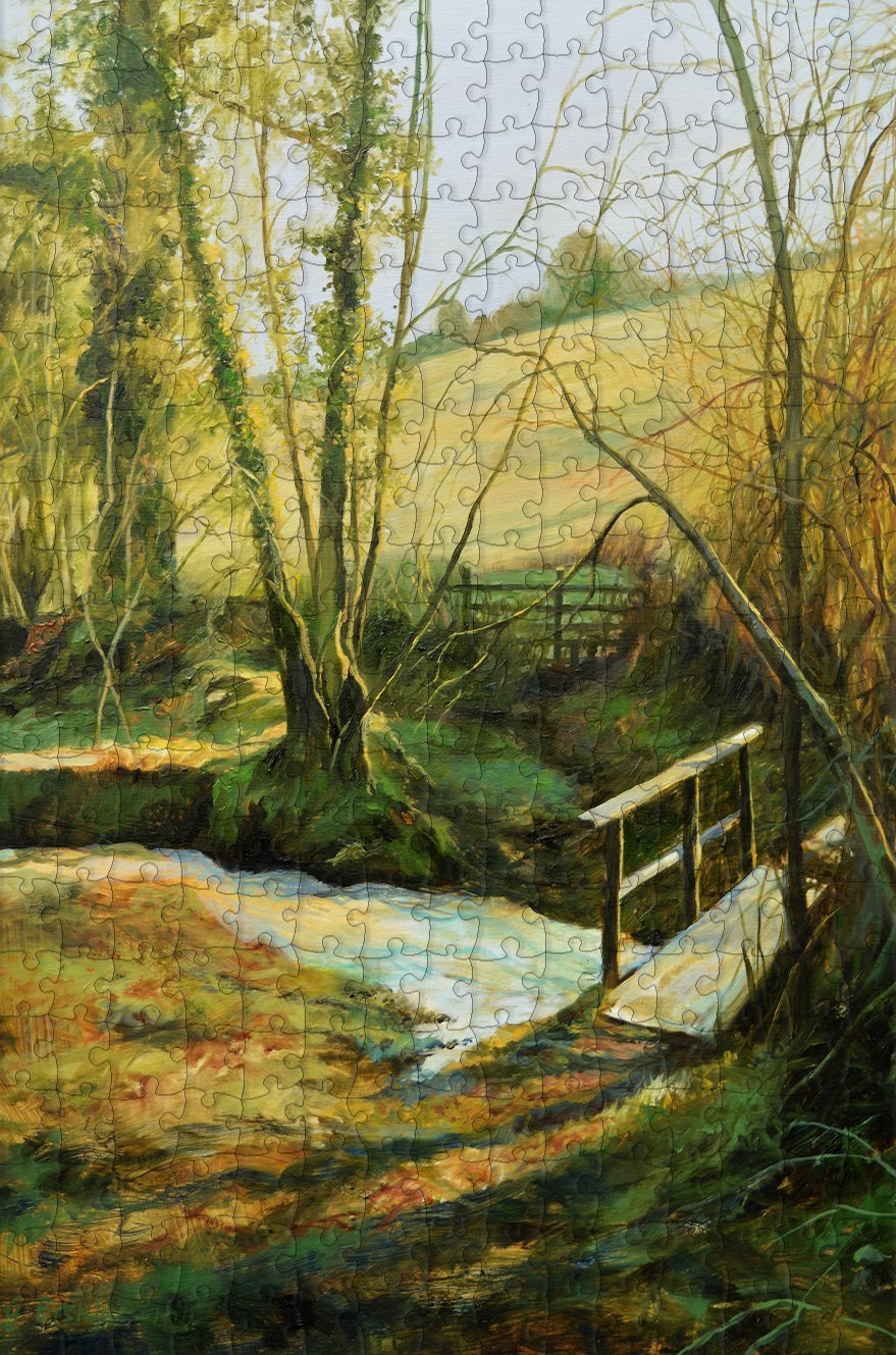 The Footbridge 300 Piece Wooden Jigsaw Puzzle