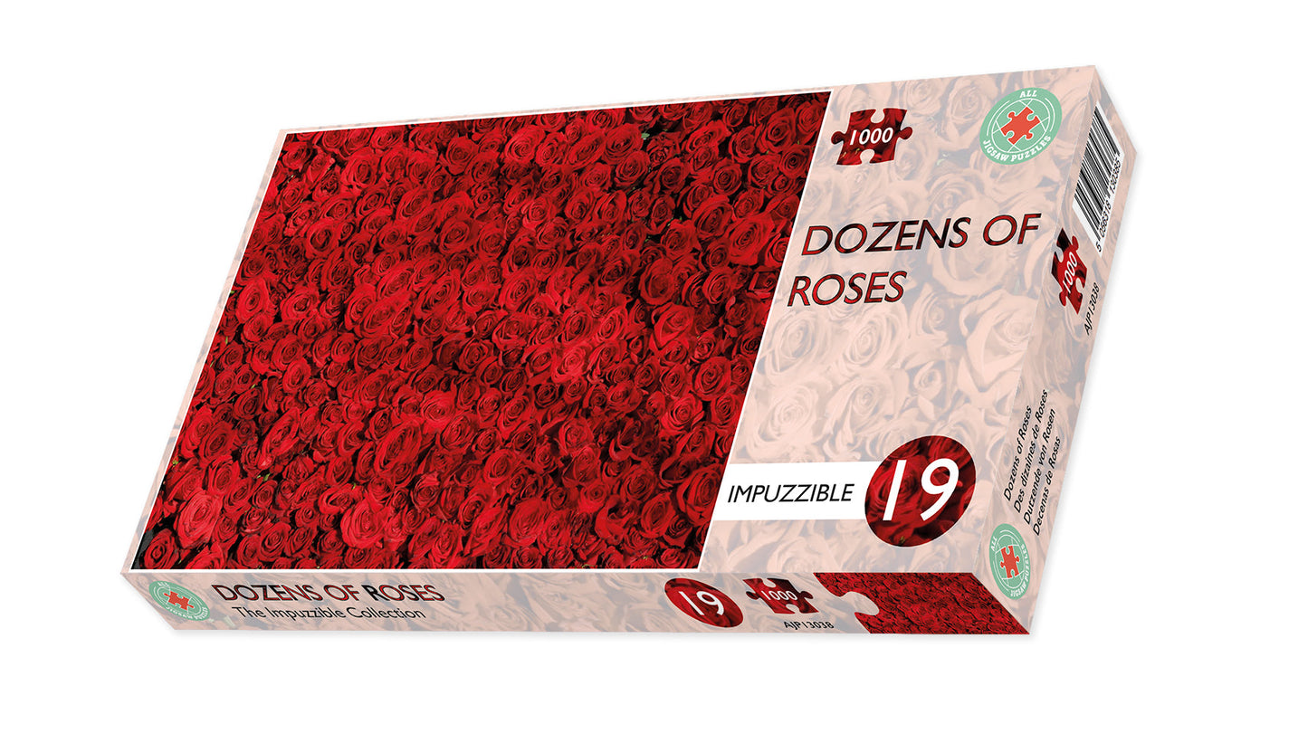 Dozens of Roses - Impuzzible No. 19 - 1000 Piece Jigsaw Puzzle