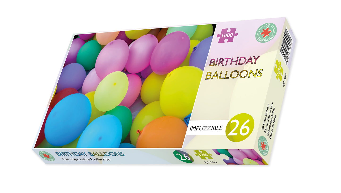 Birthday Balloons - Impuzzible No. 26 - 1000 Piece Jigsaw Puzzle