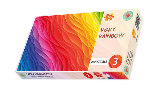 Wavy Rainbow - Impuzzible No.3 - 1000 Pieces Jigsaw Puzzle