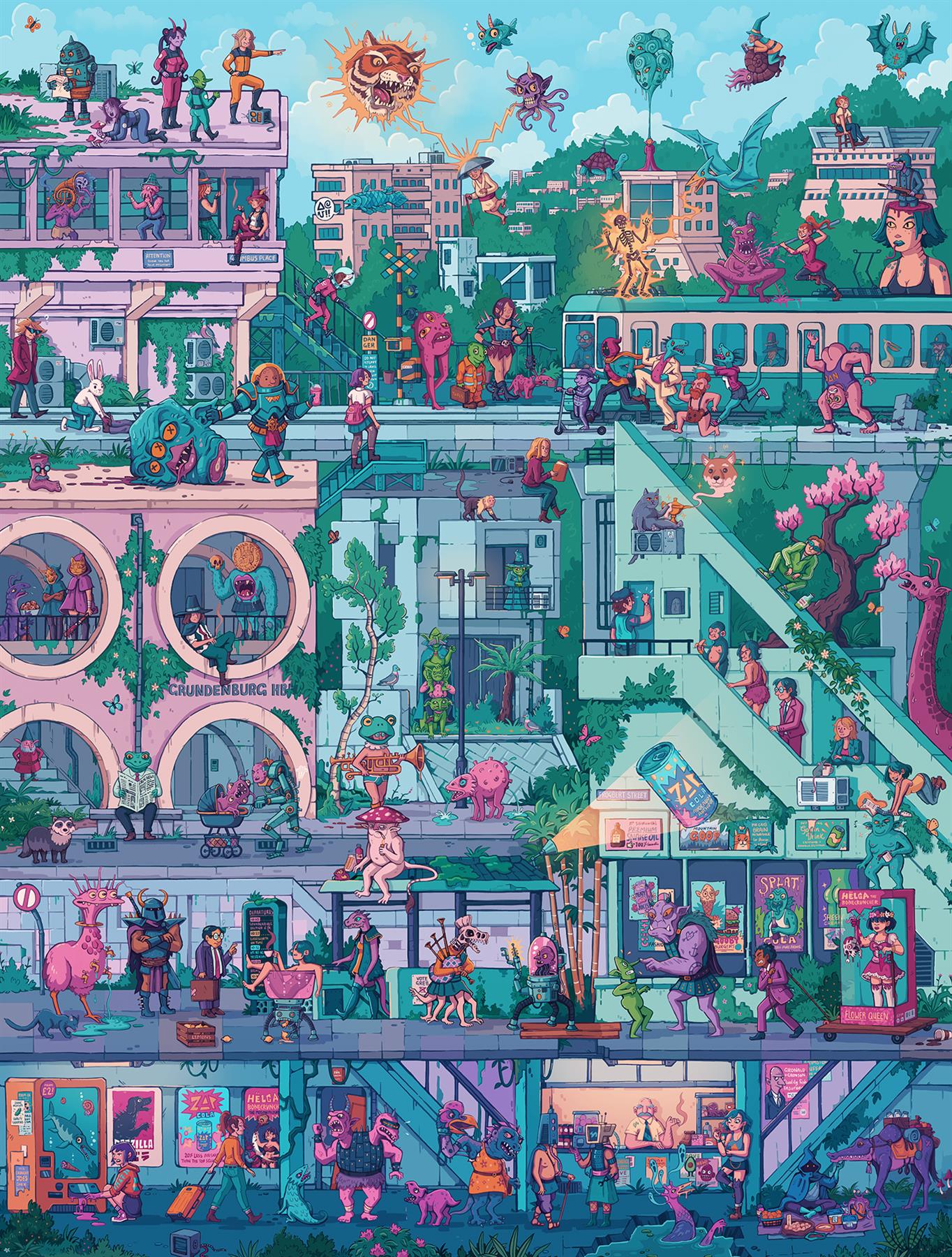 Concrete Jungle 1000 Piece Jigsaw Puzzle