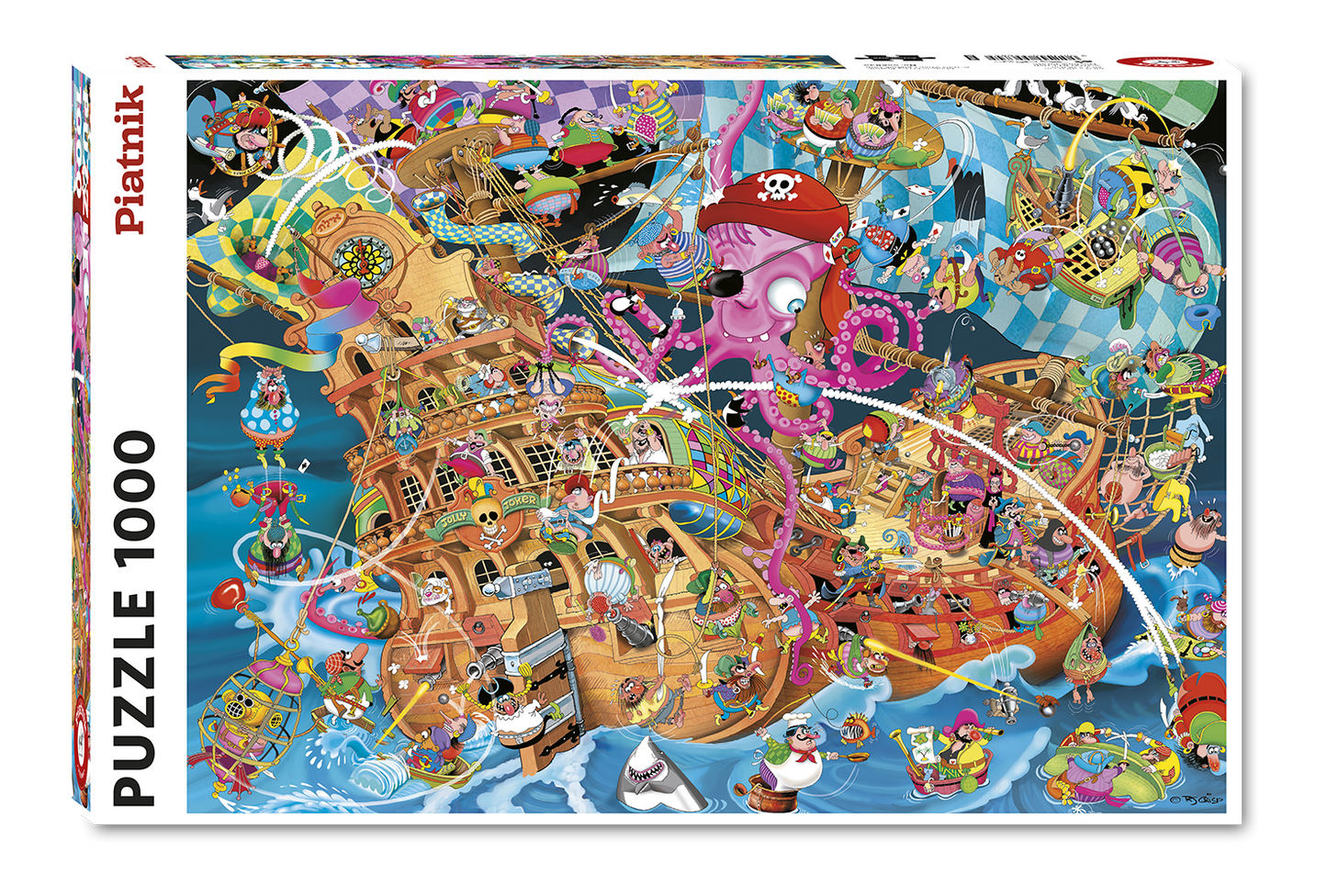 Pink Pirate - R J Crisp 1000 Piece Jigsaw Puzzle