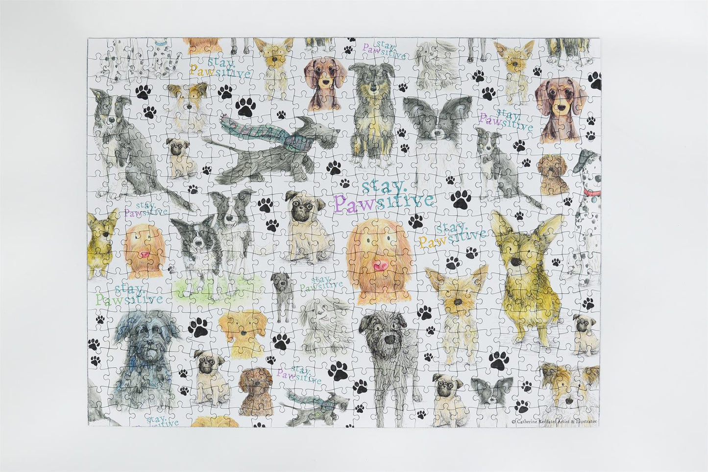 Stay Pawsitive 500 Piece Jigsaw Puzzle