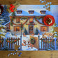 Dogs in a Christmas Cottage Garden 1000 or 500 Piece Jigsaw Puzzle