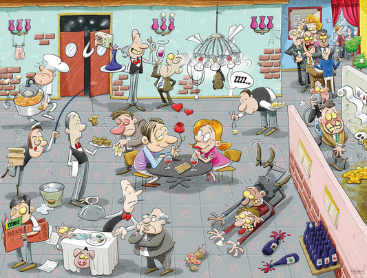 Chaos on Valentine's Day 1000 Piece Jigsaw Puzzle- Chaos no.4