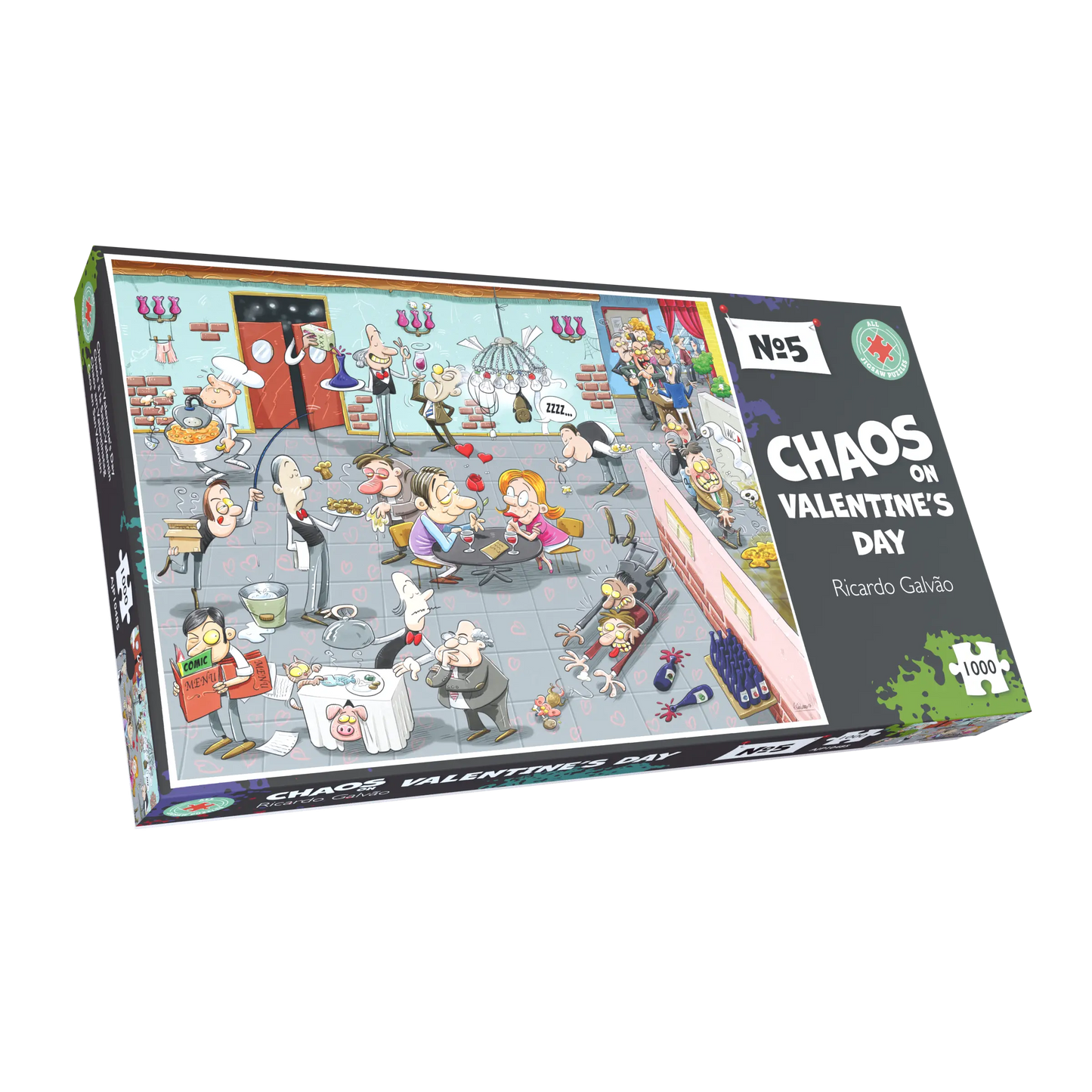 Chaos on Valentine's Day 1000 Piece Jigsaw Puzzle- Chaos no.4