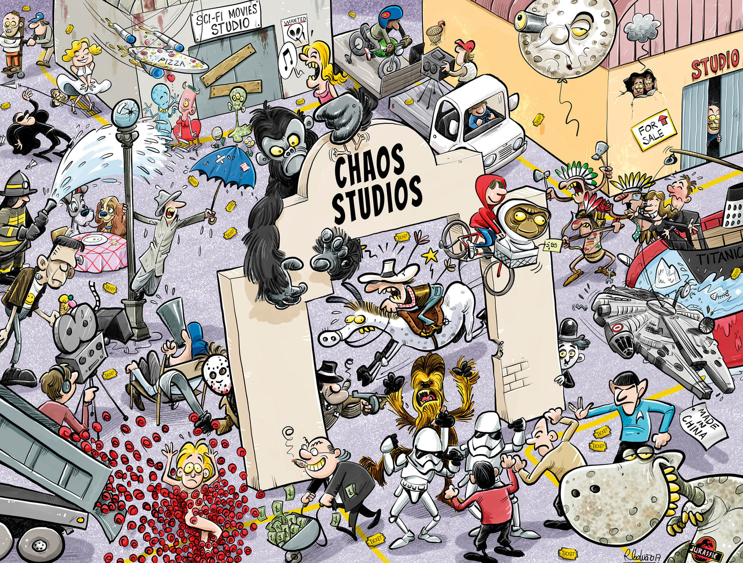 Chaos at the Movies - No.9 1000 Piece Jigsaw Puzzles